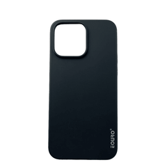 Black phone case with EURO logo on a black cover