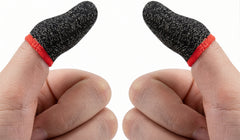 Nubia Ultra-Thin High Sensitivity Gaming Finger Sleeves (4-Pack) | Anti-Sweat Silver Fiber - Price Bazar