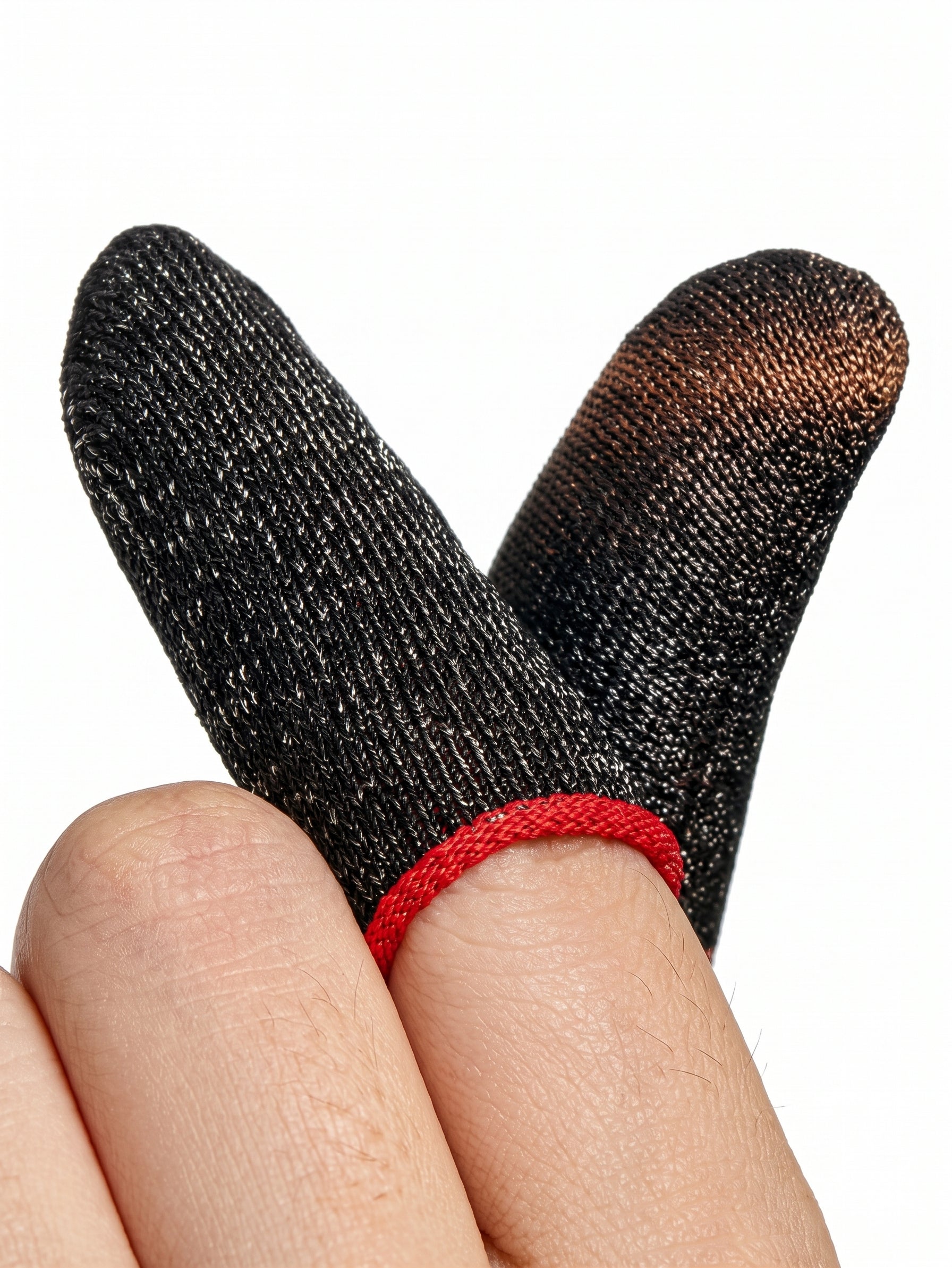 Nubia Ultra-Thin High Sensitivity Gaming Finger Sleeves (4-Pack) | Anti-Sweat Silver Fiber - Price Bazar