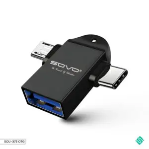 Image Alt Text: SOU-375 READ 2 in 1 Universal High Speed Type C and Micro USB OTG Converter